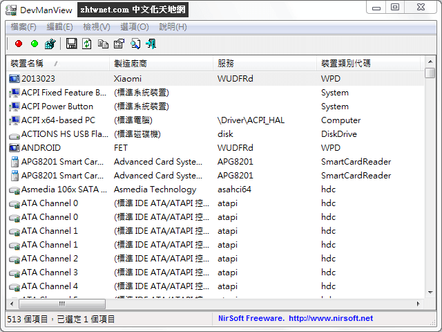 DevManView 免安裝中文版