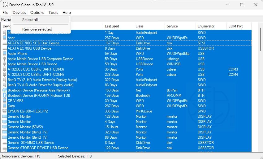 Device Cleanup Tool