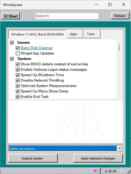 Read more about the article Winslop 0.45 – 輕量化 Windows 系統瘦身工具：移除多餘功能、提升效能與掌控權