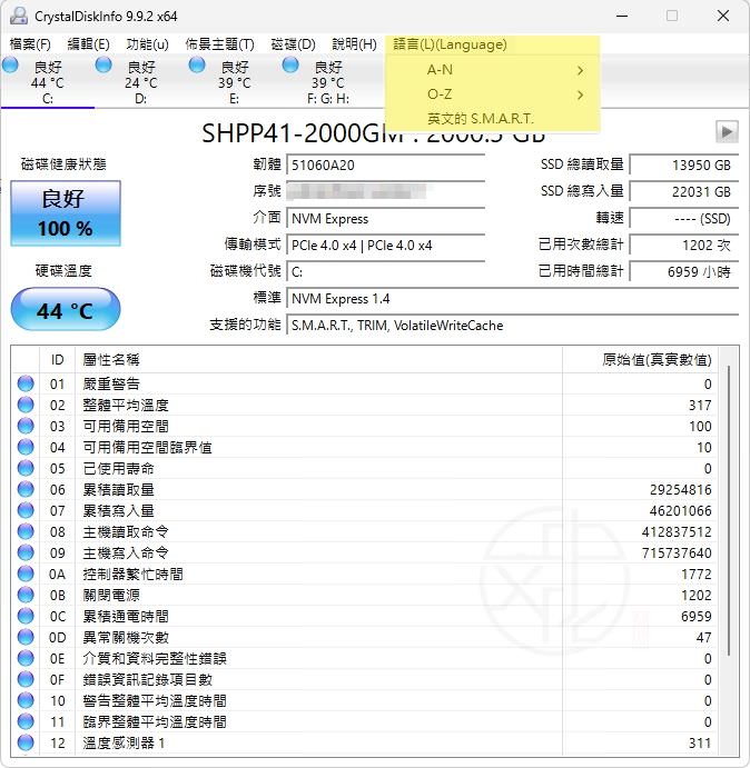 CrystalDiskInfo 使用大全|SSD 健康度檢查、SMART 判讀、壽命分析與完整教學(2026 最新版)