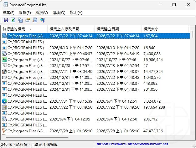 Read more about the article ExecutedProgramsList 最新中文版下載與使用教學：查看 Windows 執行過的程式