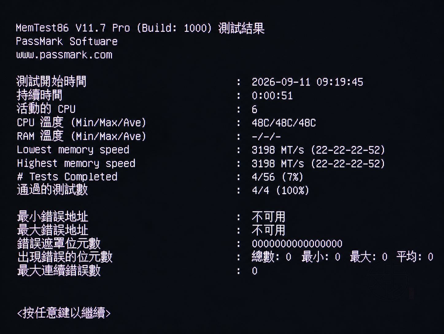 MemTest86 怎麼看?測試結果、Pass、Errors 與記憶體故障完整解析
