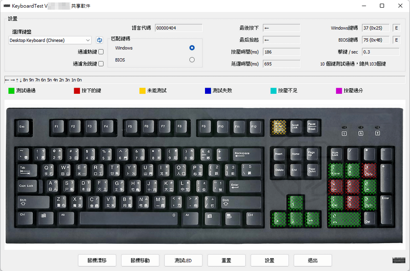 PassMark KeyboardTest 中文版