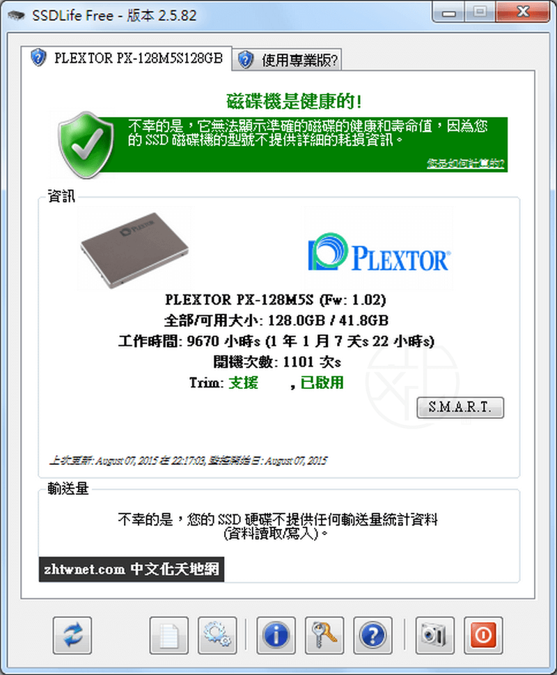 Read more about the article SSDlife Free 2.5.82 免安裝中文版 – SSD固態硬碟健康診斷工具